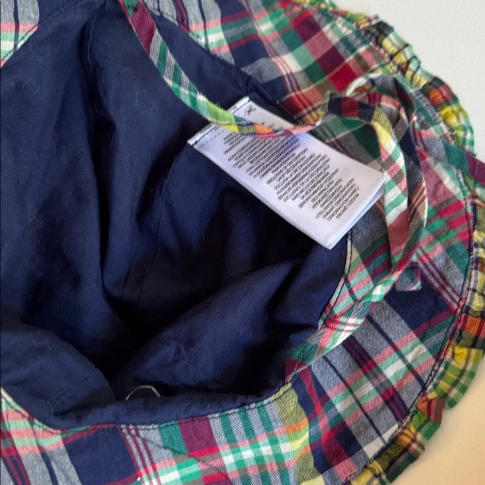 Ralph Lauren Madras Plaid Sunsuit with Hat